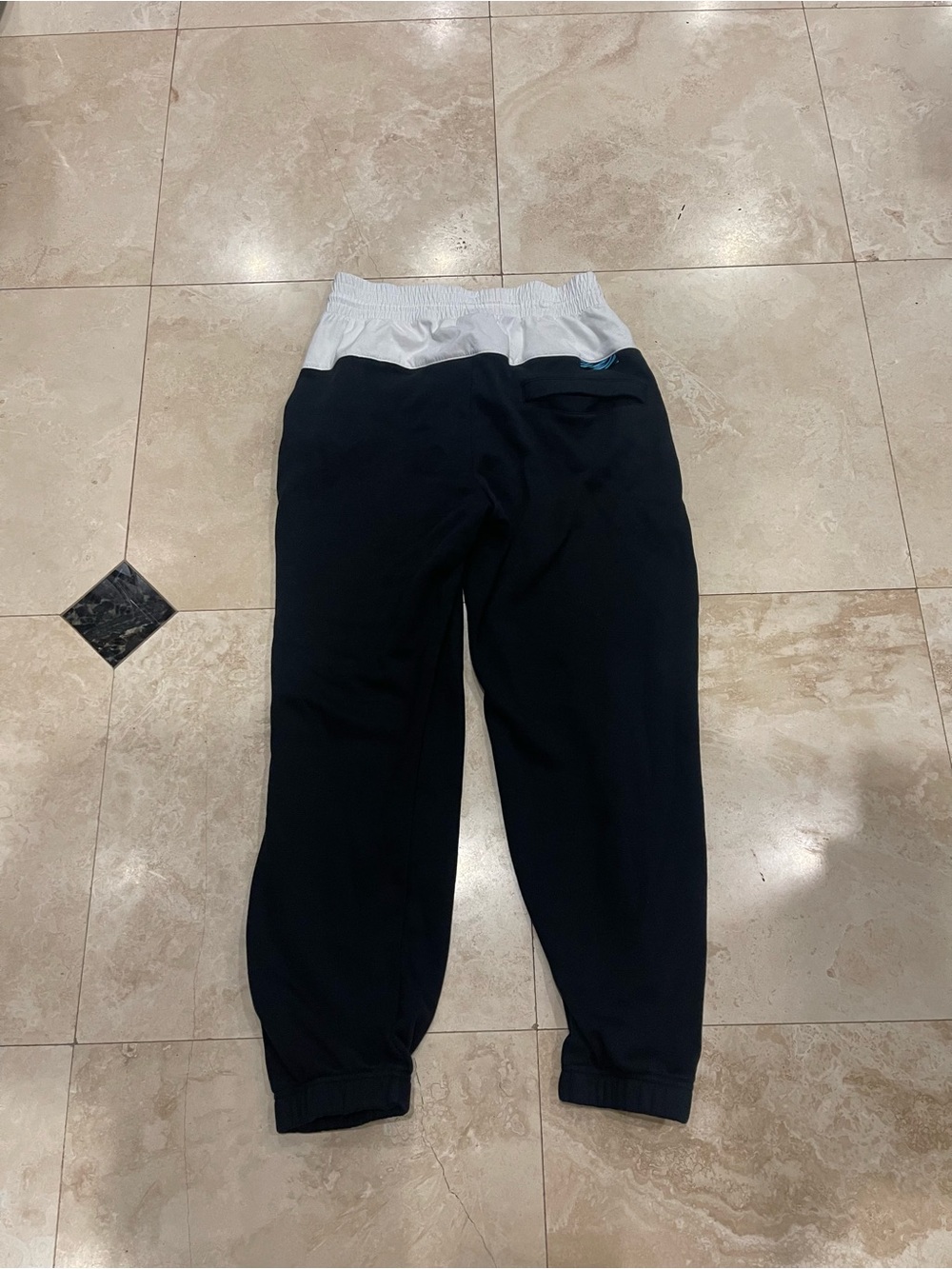 Nike Women’s Oversized Black Jogger Pants with White Waistband
